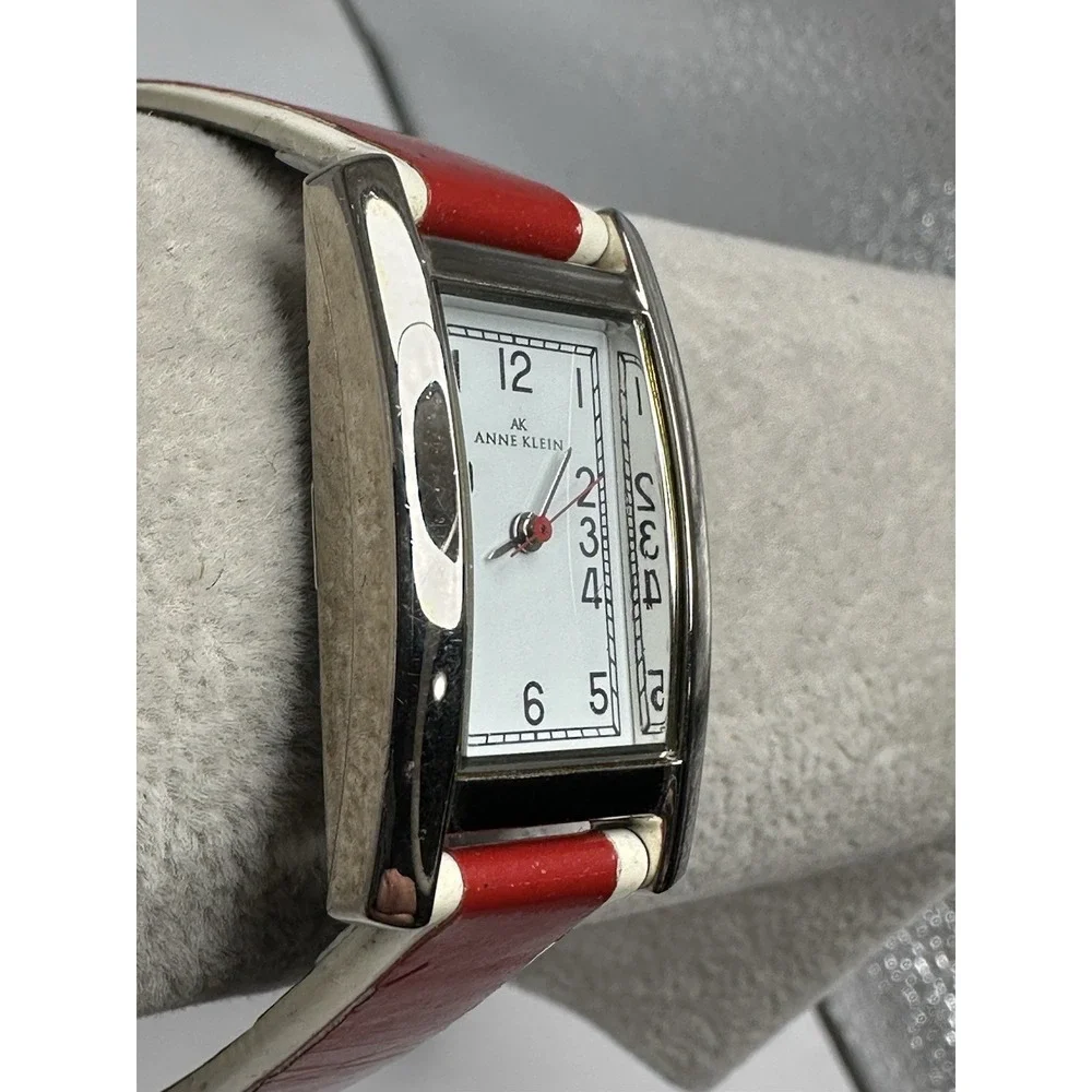 Anne Klein 10/6455 New Battery Ladies Tank Watch 20MM 6.75